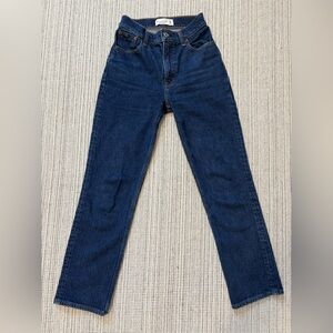 Abercrombie & Fitch Dark Blue Straight Leg Jeans